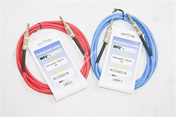 INVOTONE ACI1003/B - инструментальный кабель, 6,3 джек моно <-> 6,3 джек моно, длина 3 м (синий) - фото 38062