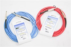 INVOTONE ACI1006/R - инструментальный кабель, 6,3 джек моно <-> 6,3 джек моно, длина 6 м (красный) - фото 38083
