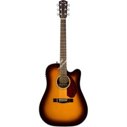 FENDER CD-140SCE SB WC электроакустическая гитара, топ - массив ели, цвет санберст, с кейсом - фото 43480