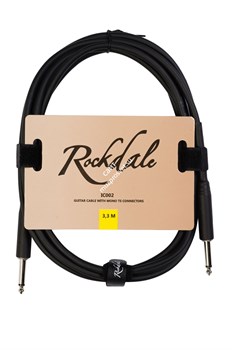 ROCKDALE IC002.10 Гитарный кабель с разъёмами TS моно для небалансных соединений, OFC, 64x0,12+20x0,12, длина 3,3 м - фото 43695