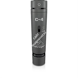 BEHRINGER C-4 комплект из 2-х кардиоидных конденсаторных микрофонов, включает планку с держателями, ветрозащиту, кейс - фото 44258