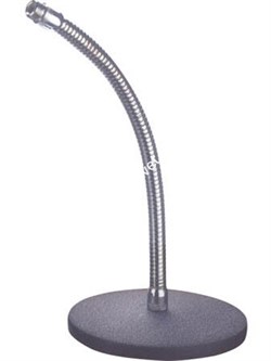 ROCKDALE TM31 настольная микрофонная стойка на кругл. основании (д 15,5 см) с держателем gooseneck (дл. 254 мм) - фото 44290