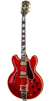 GIBSON CUSTOM The Straight-Forward Classic ES-355 Limited Release Sixties Cherry полуакустическая гитара с кейсом, цвет вишневый - фото 44702