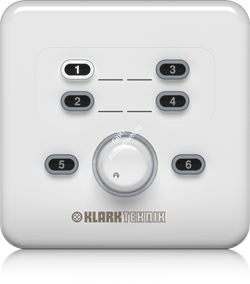 KLARK TEKNIK CP8000EU регулятор громкости и переключатель источников, электронное управление, подсветка кнопок и регулятора, 2 канала GPIO, питание+5В - фото 45738