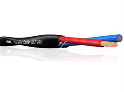 KLOTZ SCY2040 (SCY240) Спикерный инсталляционный кабель 2х4 мм, цвет черный, двойная изоляция, катушка 100 м - фото 47879
