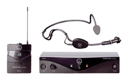 AKG Perception Wireless 45 Sports Set радиосистема BD A с микрофоном с оголовьем C544L, 1хSR45 стационарный приёмник, 1хPT45 поясной передатчик, универсальный б/п, 1хАА батарея - фото 48677