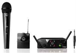 AKG WMS40 Mini2 Mix Set радиосистема US25BD с приёмником SR40 Mini Dual, 1 портативным и 1 ручным передатчиками, в комплекте 2 гитарных шнура MKG L - фото 48739