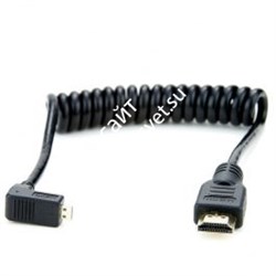 Atomos Micro to Full HDMI Coiled Cable 50 cm demo - фото 54060