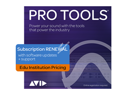 Avid Pro Tools 1-Year Subscription RENEWAL - Edu Institution - фото 54638