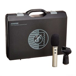 SHURE KSM137/SL студийный конденсаторный инструментальный микрофон с кейсом, противоударным креплением и ветрозащитой - фото 58391