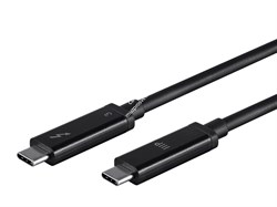 Sonnet Cable, Thunderbolt 3, 1.0m, 40Gb, Black - фото 58916