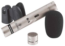 BEHRINGER B-5 конденсаторный микрофон с двумя сменными капсюлями в комплекте с держателем, ветрозащитой и транспортным кейсом - фото 59388