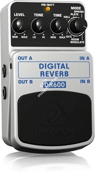 BEHRINGER DIGITAL REVERB DR600 гитарная педаль цифрового стерео эффекта Reverb - фото 59441