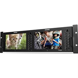 Мониторная сборка 2 x 7” LCD (1024x600) 3RU Multi-Channel Rack Monitor (3G/HD/SD-SDI, HDMI, Composite) - фото 61482