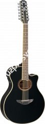 YAMAHA APX-700II-12 BL акустическая гитара со звукоснимателем, цвет Black - фото 63300