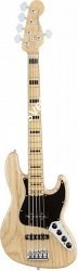 FENDER American Elite Jazz Bass® V Ash, Maple Fingerboard, Natural бас-гитара 5 стр. цвет - натуральный - фото 63370