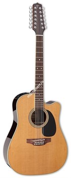 TAKAMINE TT SERIES EF400SC-TT электроакустическая гитара типа DREADNOGHT CUTAWAY с кейсом, цвет - натуральный, верхняя дека - ма - фото 63758