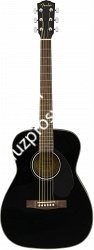 FENDER CC-60S BLK акустическая гитара, топ - массив ели, цвет черный - фото 65180