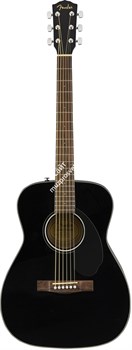 FENDER CC-60S BLK акустическая гитара, топ - массив ели, цвет черный - фото 65181