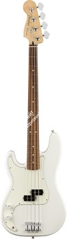 FENDER PLAYER P BASS LH PF PWT Бас-гитара левосторонняя, цвет белый - фото 65272