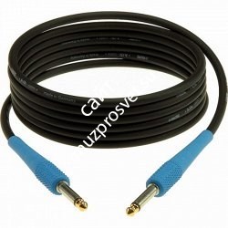 KLOTZ KIKC4.5PP2 готовый инструментальный кабель, чёрн., прямые разъёмы KLOTZ Mono Jack (голубого цвета), дл. 4,5 м - фото 66969