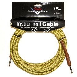 FENDER Custom Shop Cable, 15', Tweed Кабель Jack-Jack инструментальный - фото 67208