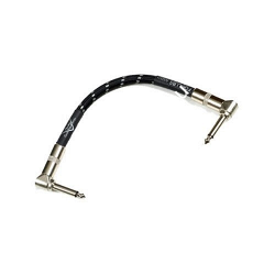 FENDER 6'' PATCH CABLE 2 PACK BLACK коммутационный кабель (упаковка 2 шт), 0,15 м, цвет чёрный - фото 67306