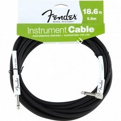 FENDER FSR 18.6' ANGLE INSTRUMENT CABLE BLACK инструментальный кабель, 5,5 м, цвет чёрный - фото 68581