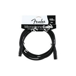 FENDER 10' MICROPHONE CABLE микрофонный кабель разъёмы XLR, 3 м, цвет чёрный - фото 68582