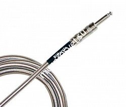 DIMARZIO METALLIC INSTRUMENT CABLE 10' SILVER EP1710SSSM инструментальный кабель 1/4'' mono - 1/4'' mono, 3м, цвет серебристый - фото 68606