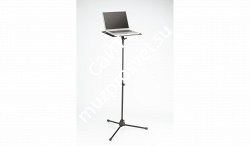 K&M 12155-000-55 стойка для ноутбука весом до 5 кг, платформа 40x29 см , на треноге, в. от 78 до 129 см, сталь, чёрный - фото 70104