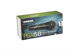 SHURE PGA58-XLR-E кардиоидный вокальный микрофон c выключателем, с кабелем XLR -XLR - фото 71043