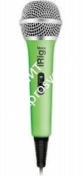 IK MULTIMEDIA iRig Voice - Green ручной микрофон для караоке с аналоговым подключением к iOS и Android устройствам, зеленый - фото 73249