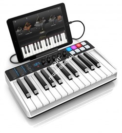 IK MULTIMEDIA iRig Keys I/O 25 Продакшн-станция для iOS, Mac и PC, встроенный аудиоинтерфейс, 8 динамических пэдов, 25 клавиш - фото 74526
