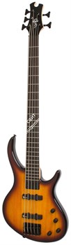 EPIPHONE Toby Deluxe-V Bass (gloss) VS бас-гитара 5-струнная, цвет санберст - фото 74709