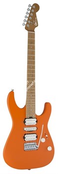 CHARVEL PM DK24 HSH 2PT MPL - S OR CRSH Электрогитара, цвет оранжевый матовый - фото 77012