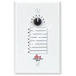 DBX ZC-9 Выносной настенный программируемый зонный селектор входов для ZonePro 1260-EU и ZonePro 1261-EU - фото 78092