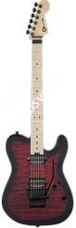 Charvel Pro-Mod San Dimas® Style 2 HH FR QM, Maple Fingerboard, Transparent Red Burst Электрогитара Charvel, цвет черно-красный - фото 80185