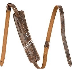 FENDER Vintage-Style Distressed Leather Strap, Brown Ремень для гитары/бас-гитары - фото 80340