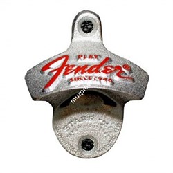 Fender Play Stationary Bottle Opener, Chrome/Red открывашка - фото 80511
