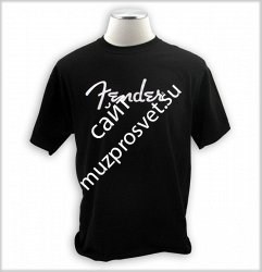 FENDER SPAGHETTI LOGO TEE BLK XL футболка с логотипом Fender Spaghetti, цвет чёрный, размер XL - фото 81645