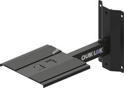 QUIK LOK QL958 настенный держатель-подставка 23 кв. см для акустических систем до 35кг с возможностью регулировки +/-90гр, черн - фото 82942