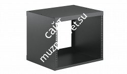 K&M 48240-008-55 рэковый шкаф 19', направляющие спереди и сзади, 8 юнитов, глубина 43 см, чёрный, сталь - фото 83171