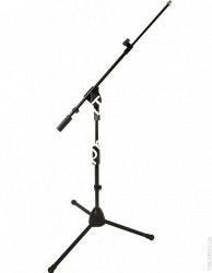QUIK LOK A516 BK EU низкая микрофонная стойка типа журавль на треноге, высота 52-76 см, длина журавля 53-91 см, чёрн - фото 85604