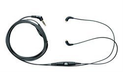 SHURE EAC64BKS отсоединяемый кабель для наушников SE846, черный, посеребренные MMCX коннекторы - фото 85627