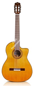 CORDOBA FUSION C12 Natural CEDAR, классическая гитара с вырезом, топ кедр, дека - махагони, тембр блок - Fishman - фото 86173