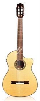 CORDOBA FUSION C12 Natural SPRUCE, классическая гитара с вырезом, топ ель, дека - махагони, тембр блок - Fishman - фото 86177