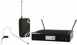 SHURE BLX14RE/MX53 M17 662-686 MHz радиосистема головная с микрофоном MX153. Кронштейны для крепления в рэк в комплекте - фото 87075