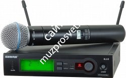 SHURE SLX24E/B58 Q24 736 - 754 MHz профессиональная вокальная радиосистема с ручным передатчиком BETA58 - фото 87662
