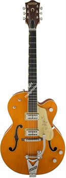 Gretsch G6120T-59 Vintage Select Edition '59 Chet Atkins, Bigsby, TVJones, Vintage Orange Stain Lacquer Электрогитара п/а, оранж - фото 89262